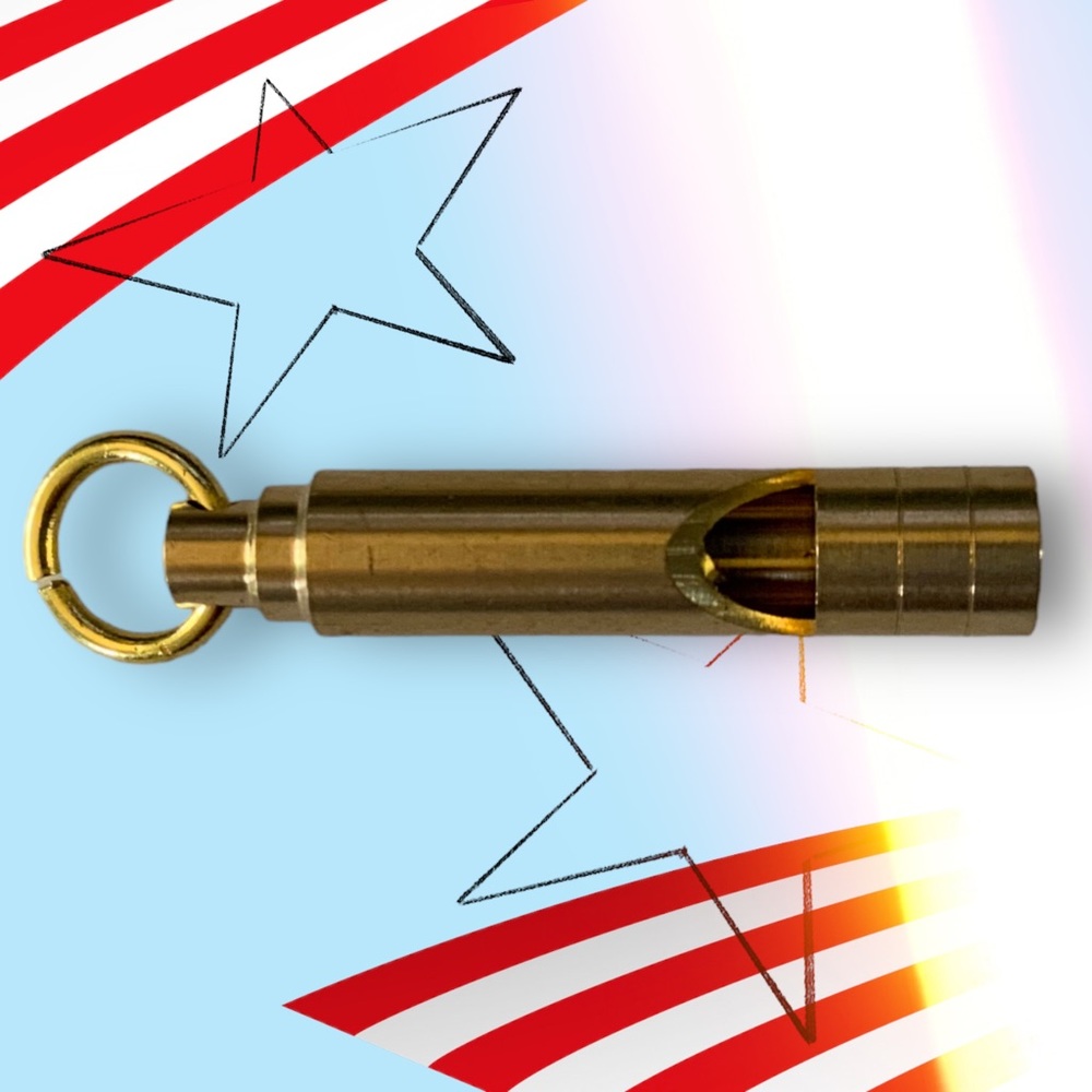 LONG NECK BRASS WHISTLE